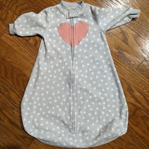 Carter's small hearts sleep sack